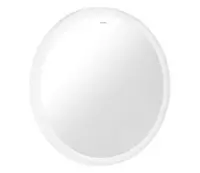 Hansgrohe Xarita Lite S - Zrcadlo s LED osvětlením a vyhříváním, průměr 70 cm, IR senzor, matná bílá 54979700