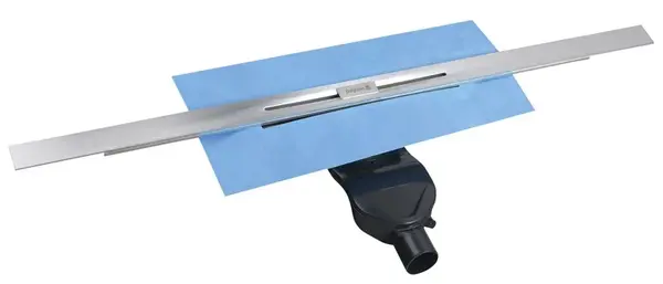 Polysan Slim - Sprchový žlab River s roštem, délka 100 cm, do prostoru, nerez RV100