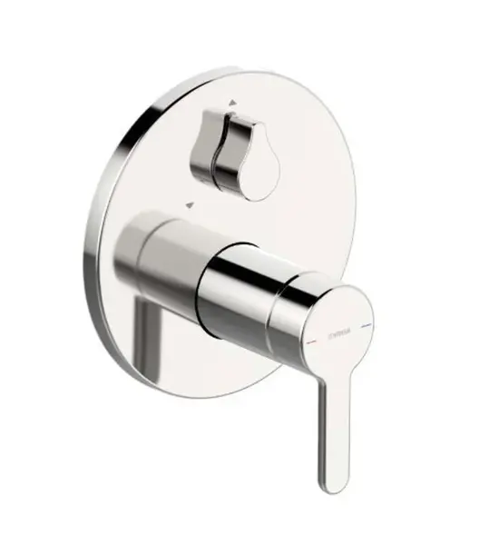 Hansa Designo - Vanová baterie pod omítku, s přepínačem pro 2 výstupy, chrom 81113563