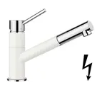 Blanco Kano S - Dřezová baterie s výsuvnou koncovkou, bílá/chrom 527650