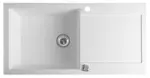 Sapho Dřezy - Granitový dřez, 97x50 cm, bílá GR1611
