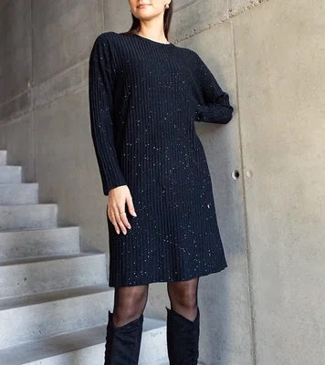 Gemre Black shiny midi dress Kadyra
