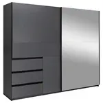 MID.YOU ŠATNÍ SKŘÍŇ S POSUVNÝMI DVEŘM, barvy grafitu, 250/205/61,5 cm