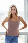60108 Dewberry Womens Sleeveless Blouse - Strappy Tank Top-TABA