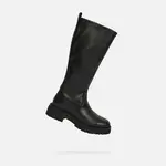 Černé dámské kozačky Geox Iridea - Dámské