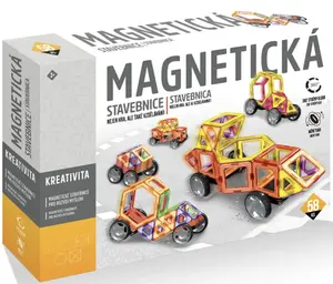 Magnetická stavebnice - Magnetic sheet 58 dílků