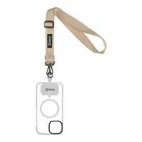 Popruh OBAL:ME NeckTag Ribbon na telefon, ivory