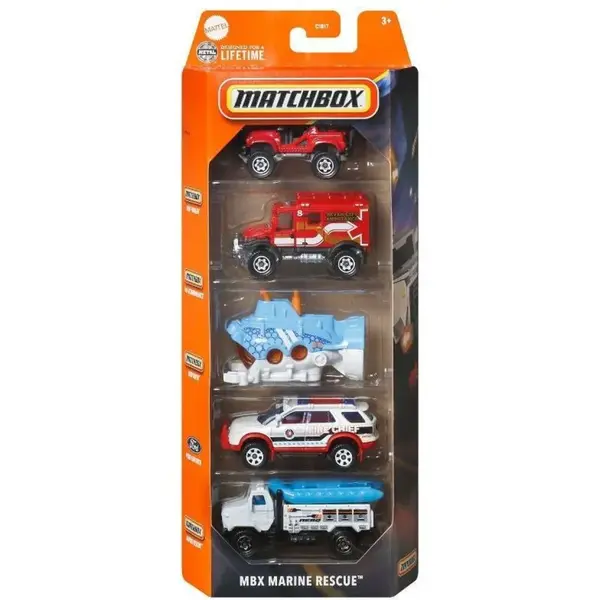 Mattel Matchbox Angličák 5 ks MBX Marine Rescue