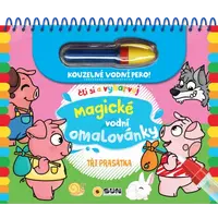Čti a vybarvuj - Tři prasátka - magické vodní omalovánky