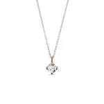 Jemný náhrdelník z ružového zlata s briliantom KLENOTA