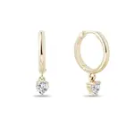 Zlaté kruhy s príveskom v tvare srdca KLENOTA