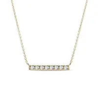 Náhrdelník s diamantovou tyčinkou KLENOTA