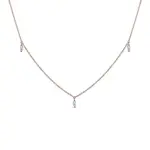 Náhrdelník z růžového zlata s diamanty marquise KLENOTA