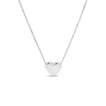 Náhrdelník ve tvaru srdce z bílého zlata KLENOTA