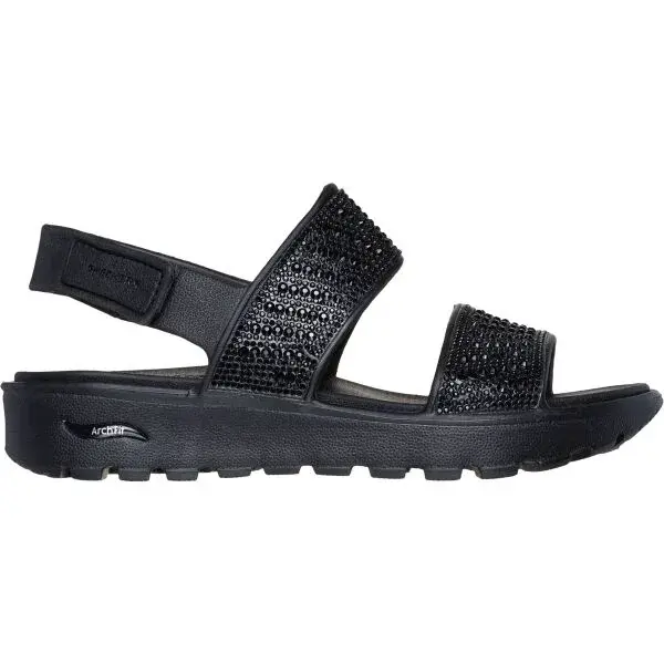 Skechers ARCH FIT FOOTSTEPS Dámske sandále, čierna, veľkosť