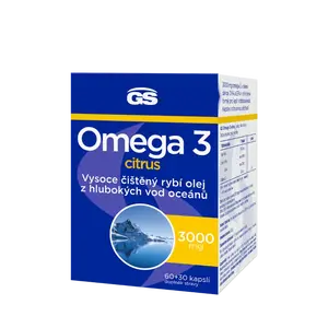 GS Omega 3 citrus, 60+30 kapslí