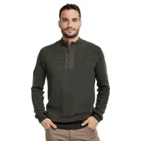 Bushman Pánský svetr Sakari tmavá khaki XXXL