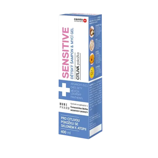 Cemio SENSITIVE dětský šampon a mycí gel, 400 ml