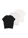 Abercrombie & Fitch Tričko  čierna / biela / biela melírovaná