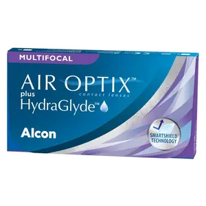 Mesačné Air Optix plus HydraGlyde Multifokálne (3 šošovky) Dioptrie: -9.75, Zakrivenie: 8.6, Adícia: 2.5, ID:198141