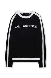 Karl Lagerfeld Detský sveter s prímesou kašmíru Karl Lagerfeld