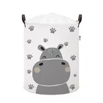 Sipo Kôš na hračky so šnúrkou, skladací bavlnený / 43 l, Hippo