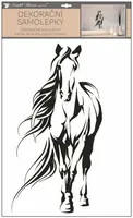 Samolepící dekorace: Černý kůň