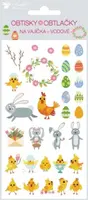 Velikonoční obtisky na vajíčka 7901 vodové 19x9cm zvířátka a vajíčka
