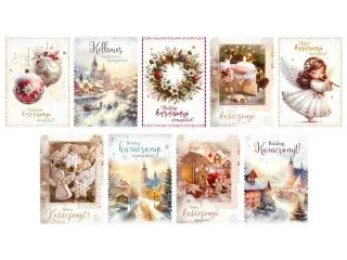 HU Pohlednice vánoční LUX všeobecné 005 (2c)