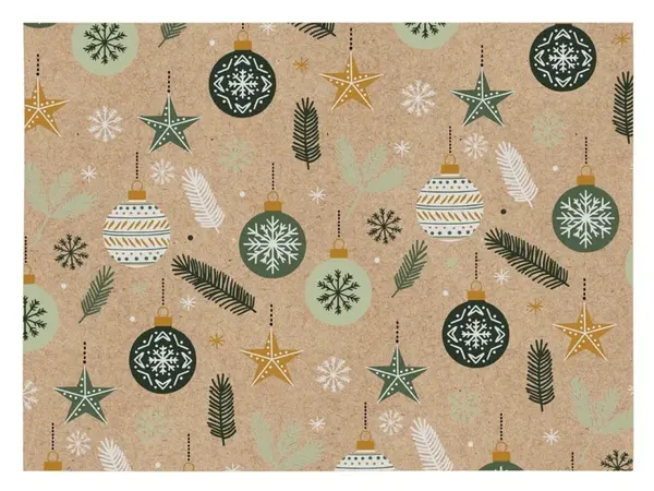 Balicí papír vánoční KRAFT V296 100x70