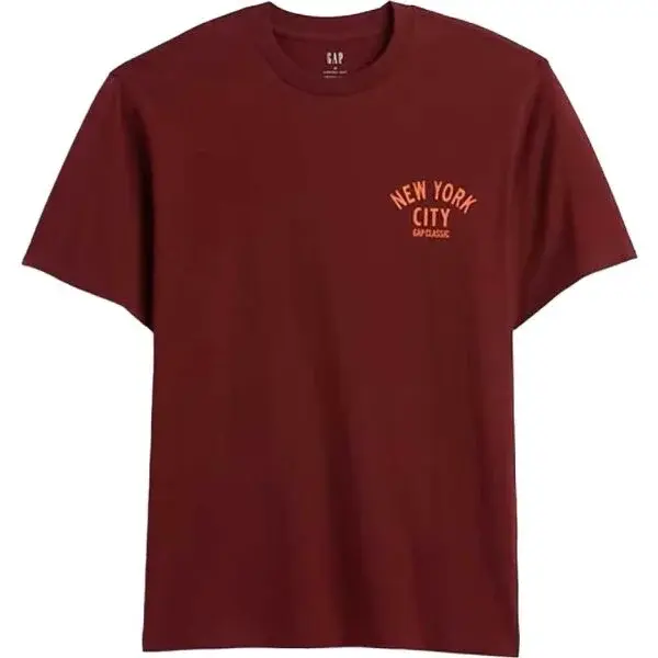 GAP V-GAP NYC BASKETBALL Pánské tričko, červená, velikost