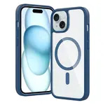 JP MagFit Clear MagSafe obal s N52 magnetem, iPhone 15, modrý