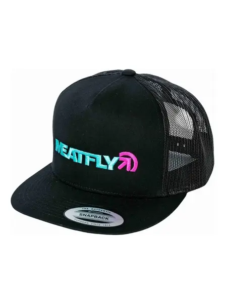Meatfly kšiltovka Percy Trucker Snapback Turquoise / Black | Černá | Velikost One Size
