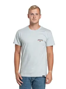 Meatfly pánské tričko Racing Spirit Stone | Hnědá | Velikost XL | 100% bavlna