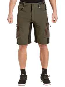 Meatfly pánské bike šortky Duke Olive | Zelená | Velikost XXL