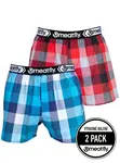 Meatfly pánské boxerky Gigi Blue / Red | Modrá | Velikost S