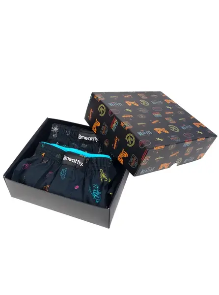 Meatfly pánské trenýrky Agostino Sanchez Gift Pack | Černá | Velikost XL