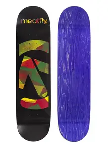 Meatfly skateboardová deska Netto Medium A - Black Rasta | Černá | Velikost skate 8,1"
