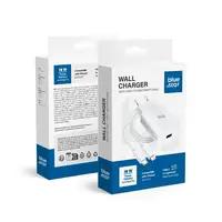 BlueStar nabíječka USB-C + kabel USB-C - Lightning, bílá