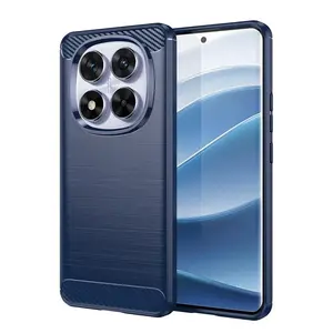 Carbon obal, Xiaomi Redmi Note 14 Pro 5G / Poco X7, modrý