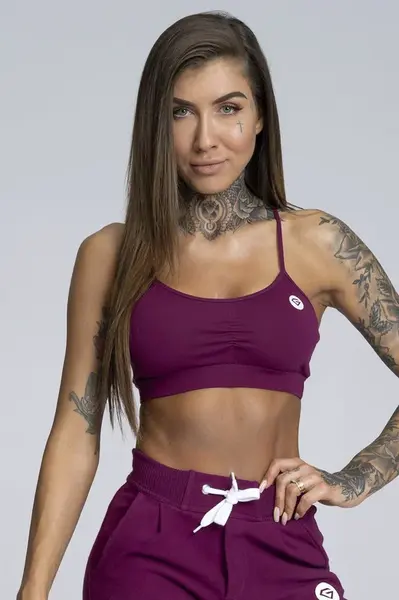 Gym Glamour Podprsenka Simply Blueberry, XS, blueberry