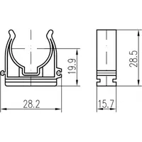 Příchytka D 12 s maticí, 5000 ks, 50 ks