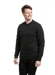 Meatfly pánská mikina Luke Crewneck Black | Černá | Velikost XL