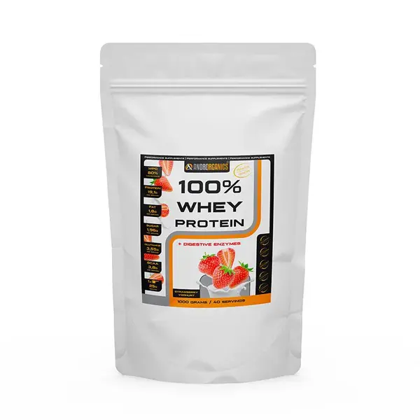 100% Whey Protein - jahoda-jogurt 1 kg