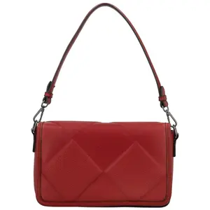 Módní dámská koženková kabelka na rameno Vanya, červená