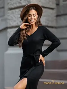 Resti Viscose Women's Midi Sweater Dress