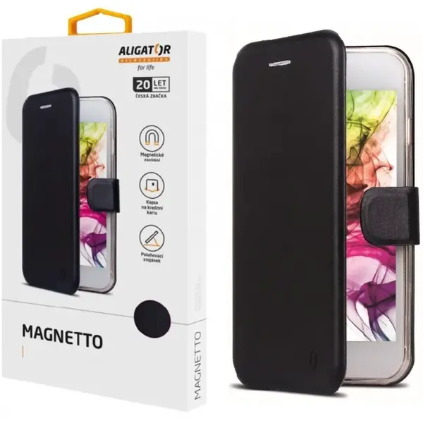 Flipové pouzdro ALIGATOR Magnetto Samsung Galaxy S23, černá
