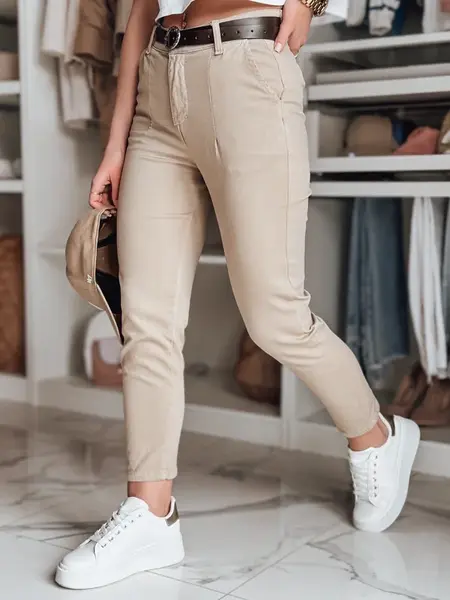 Dámské slim fit kalhoty TAIRONIK s páskem