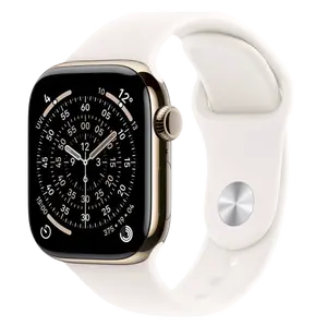 APPLE Watch 11 GPS + Cellular 46mm Zlatý titan se světle ruměným sportovním řemínkem - S/M