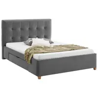 Carryhome ČALOUNĚNÁ POSTEL, 160/200 cm, šedá